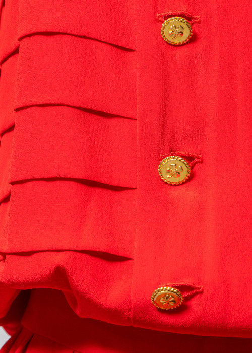 Robe mi-longue en soie