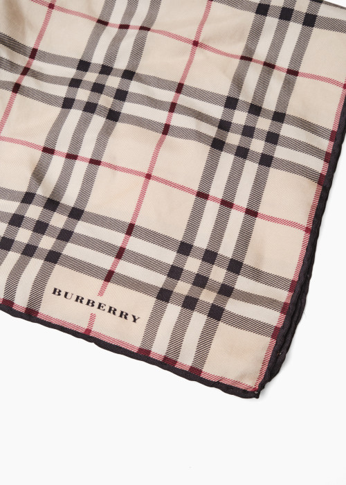 Foulard en soie beige