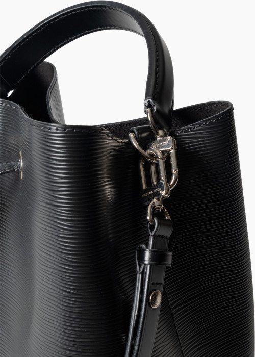 Sac seau NéoNoé MM en cuir Épi noir