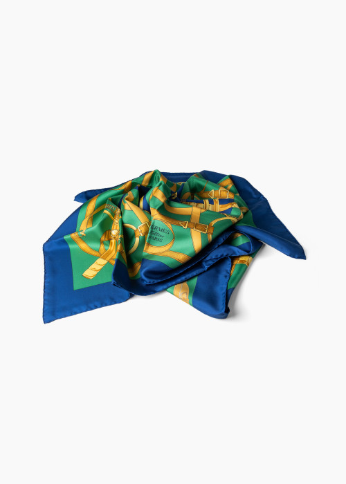Carré de soie Hermès "Eperon d'Or"