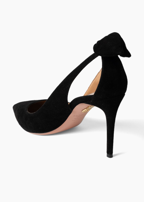 Escarpins "Bow Tie 85" en daim noir