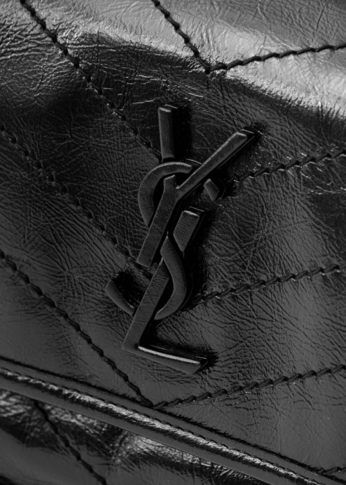 Sac Niki Baby en cuir noir