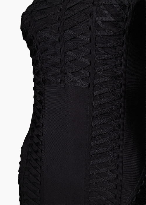 Black Midi Corset Dress