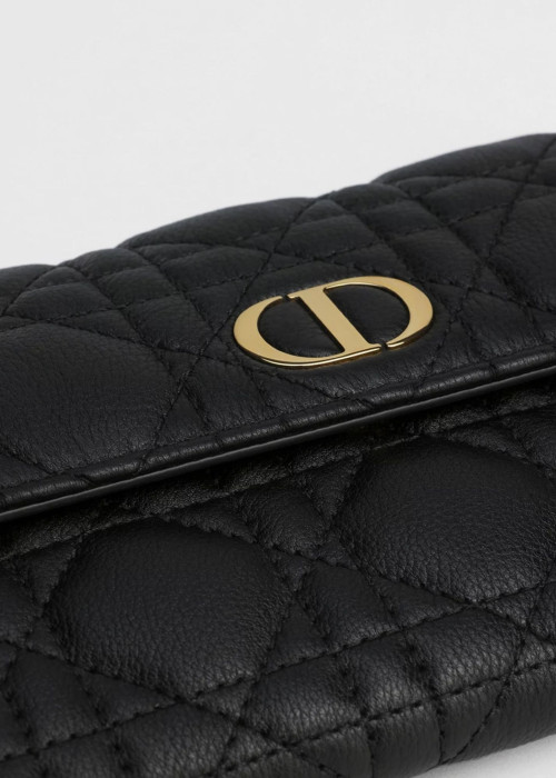 Long Orchid Caro wallet in black