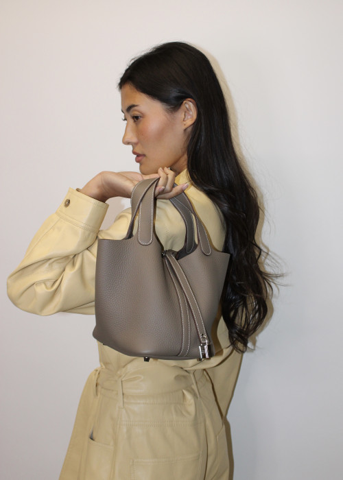 Picotin 18 bag in Clémence Étoupe leather