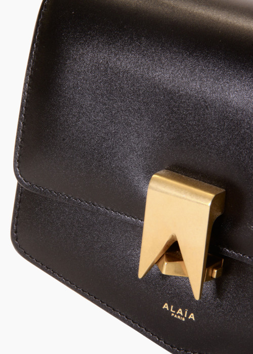 Le Papa Small Tasche aus schwarzem Leder