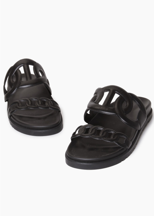 Extra Schwarze Sandalen