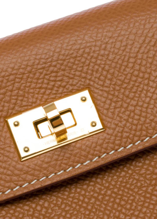 Portefeuille Kelly Pocket Compact Epsom Gold