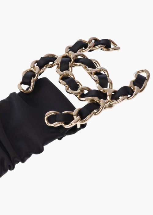 Ceinture​​​ ​en​​​ ​​​cuir​​ ​noir​ ​​logo​ ​CC