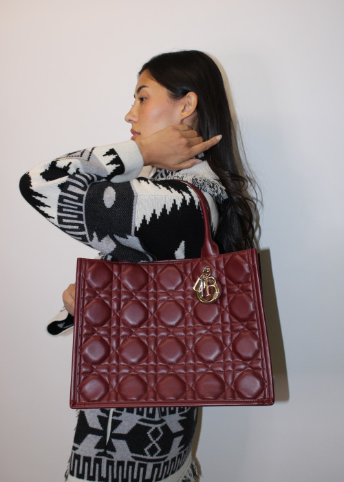 Sac Book Tote Medium bordeaux