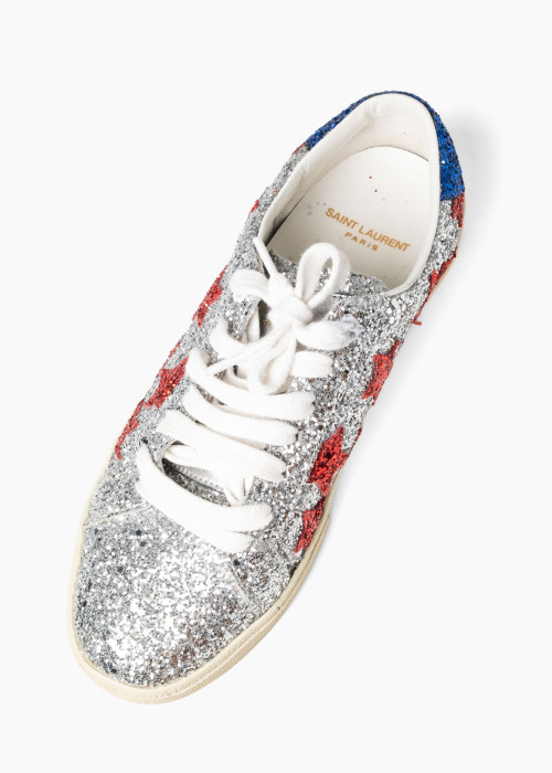 Classic glitter court sneakers
