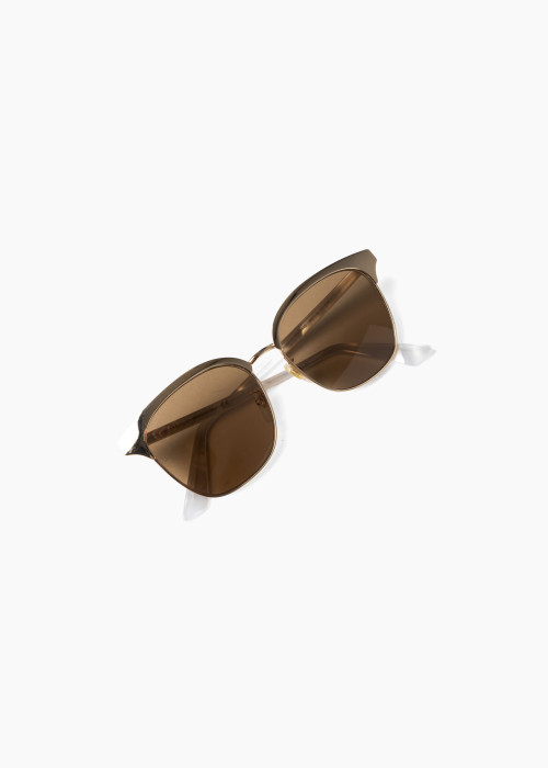 Gold-tone metal sunglasses