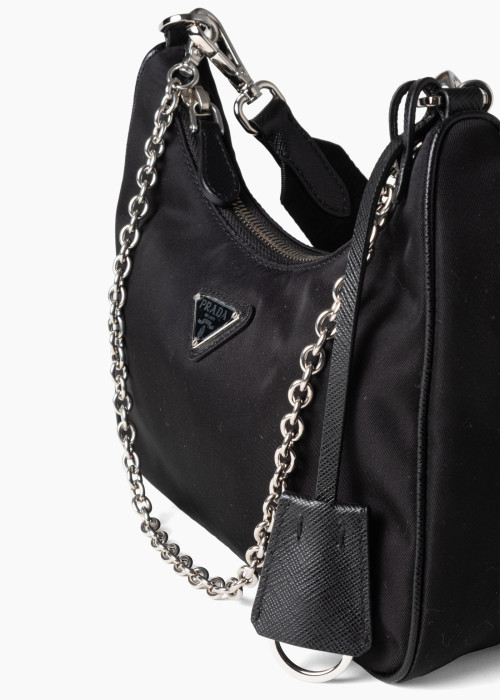Sac Prada réédition 2005 en nylon noir