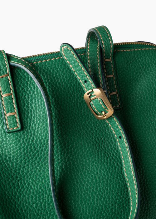 Sac à main en cuir vert