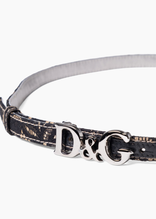 Slim belt with “D&G” buckle