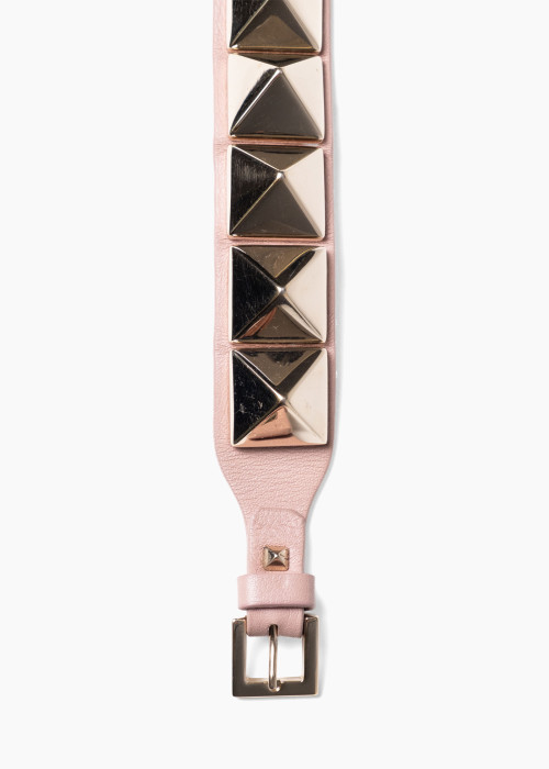 Rockstud leather bracelet