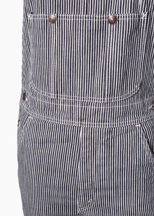 Striped overalls