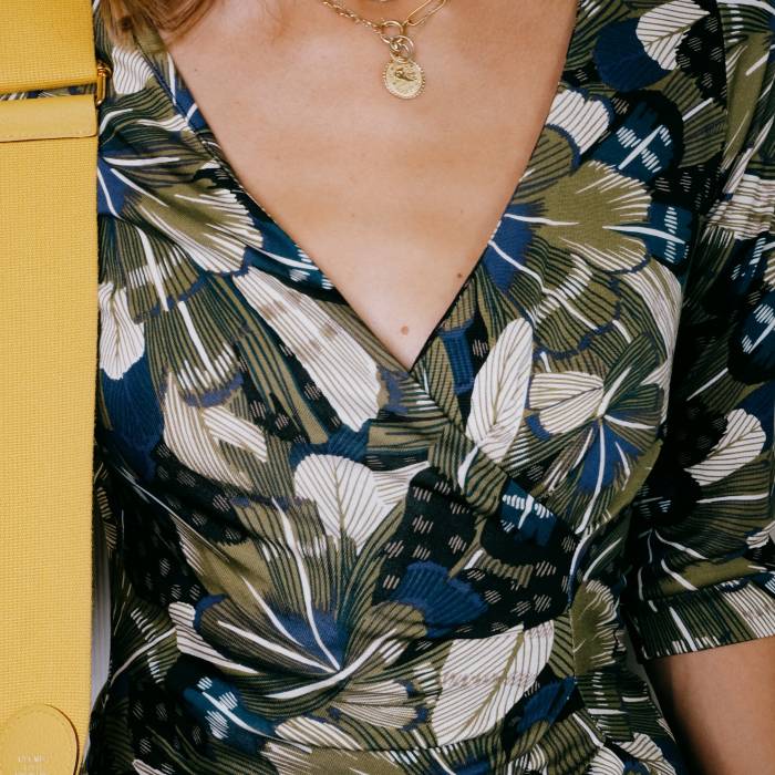 Seidenkleid mit Blumenmuster Diane Von Furstenberg