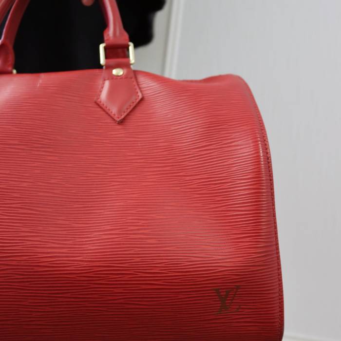 Sac à main rouge Louis Vuitton Speedy Louis Vuitton