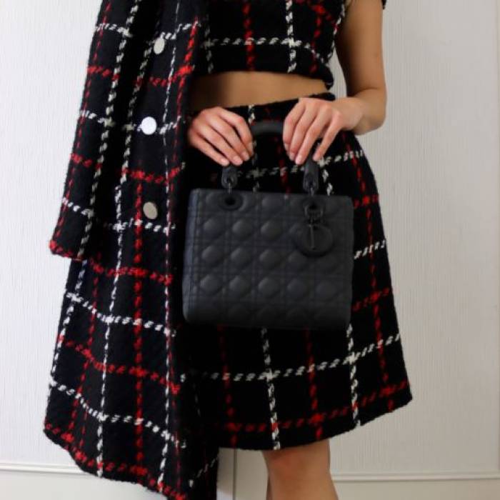 Lady Dior Full Black Handbag Dior