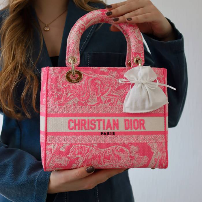 Tasche Lady Dior rosa Dior