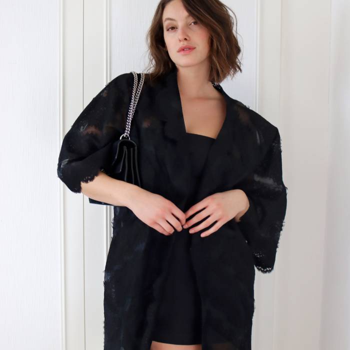 Long black cotton tunic Andrew GN