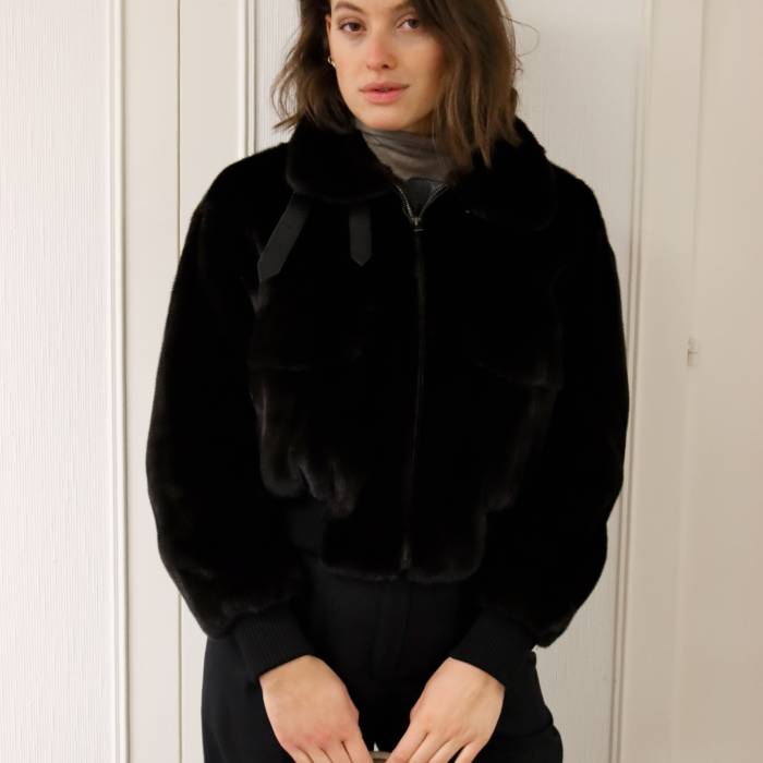 Short mink jacket Hermès