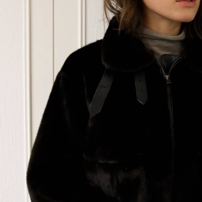 Short mink jacket Hermès