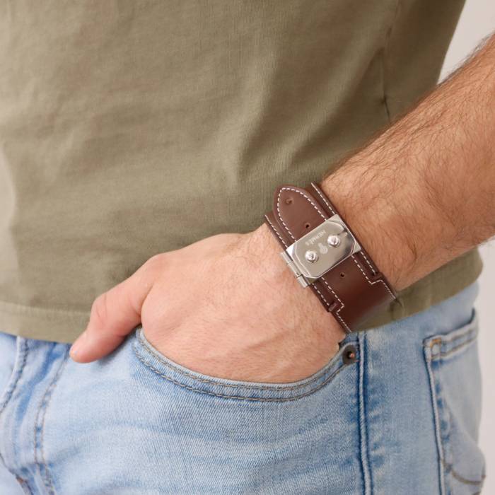 Brown leather bracelet Hermès
