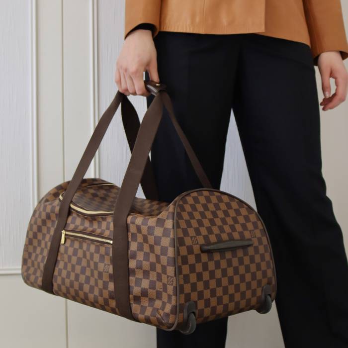 Brown checkered suitcase Louis Vuitton