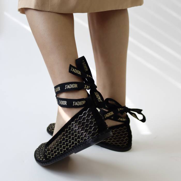 Espadrilles mit Knöchelband Dior