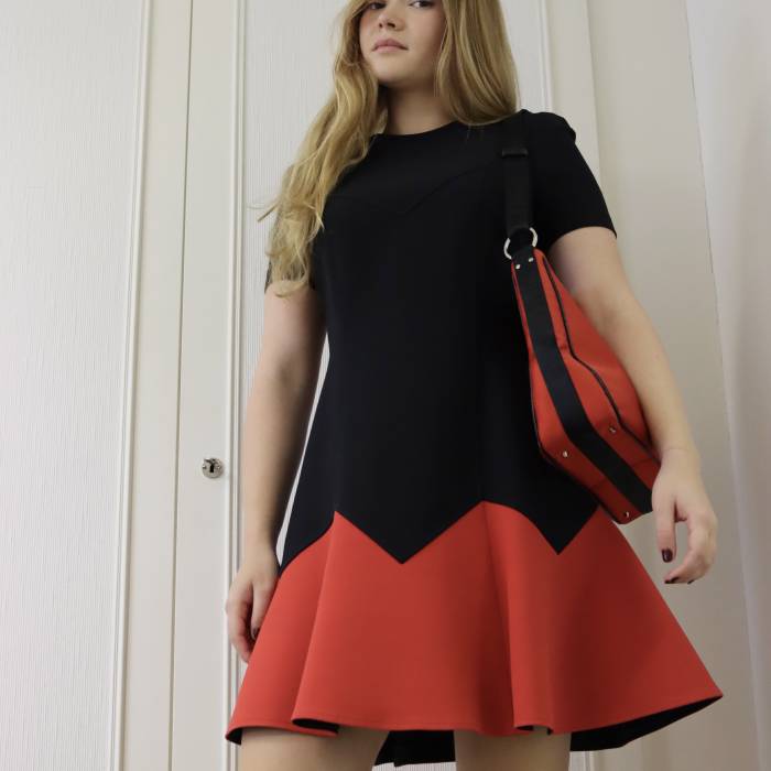 Black and red dress Louis Vuitton