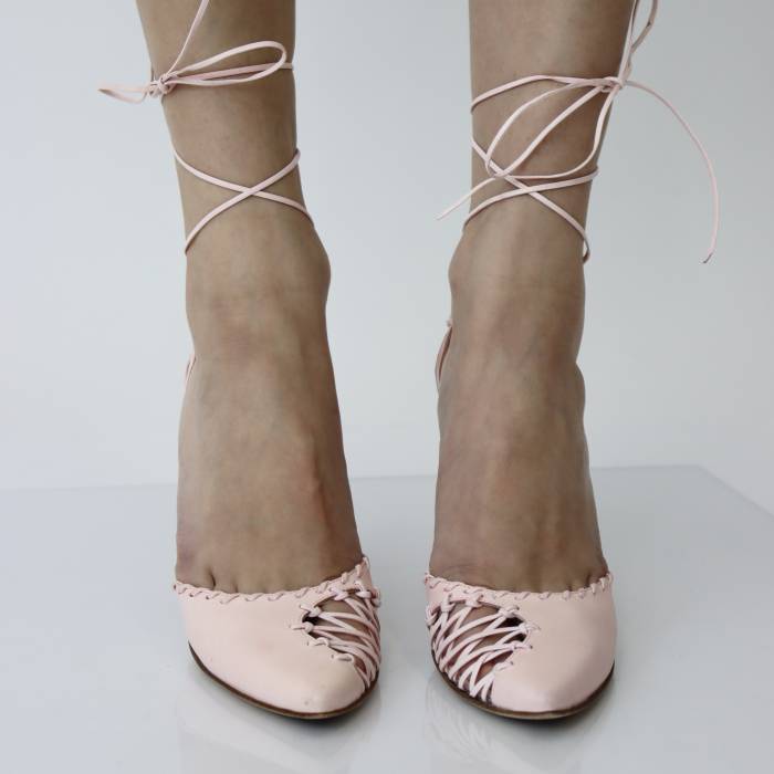 Sandales à talons rose pâle Giuseppe Zanotti