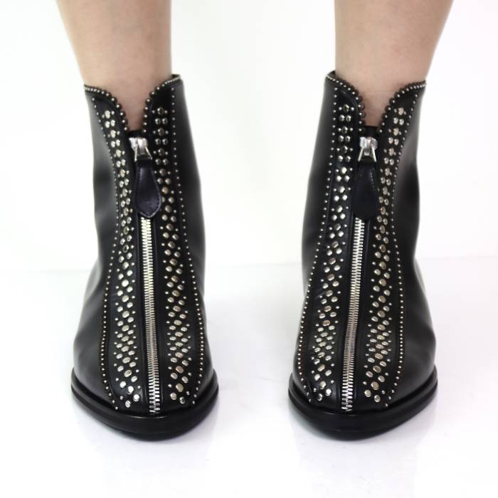Black leather boots Alaïa