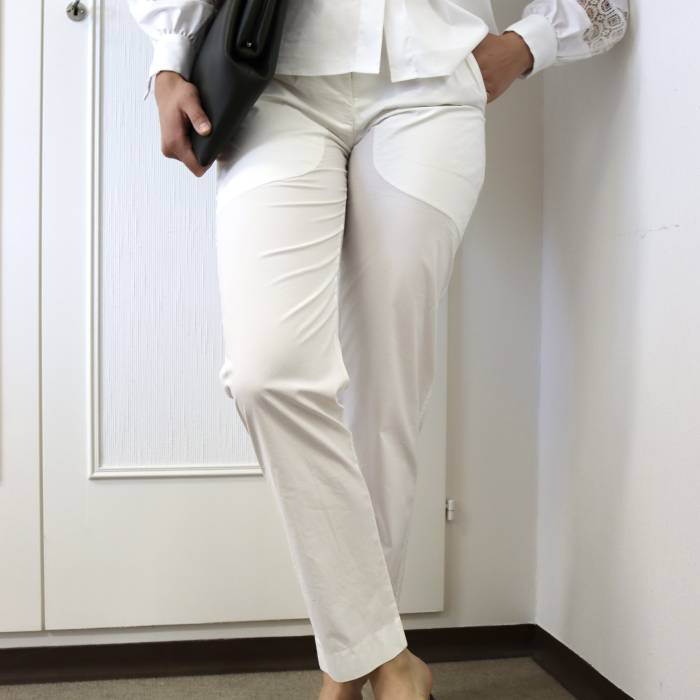White cotton trousers Stella McCartney