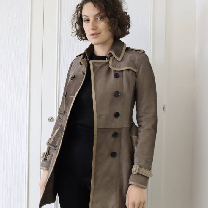 Brown trench coat Burberry