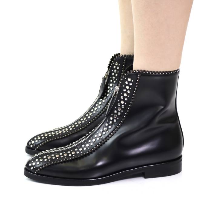 Black leather boots Alaïa