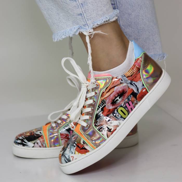 Fabric and PVC sneakers Christian Louboutin