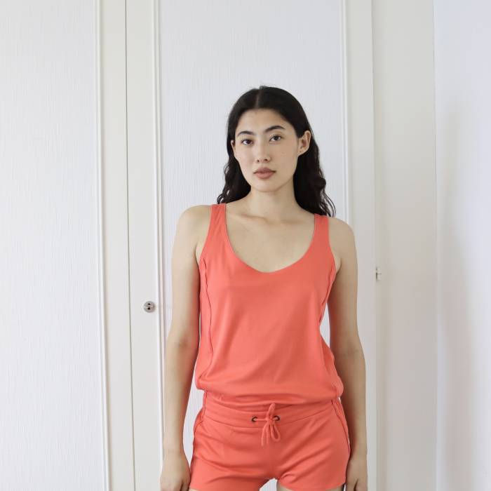 Orange short jumpsuit Hermès