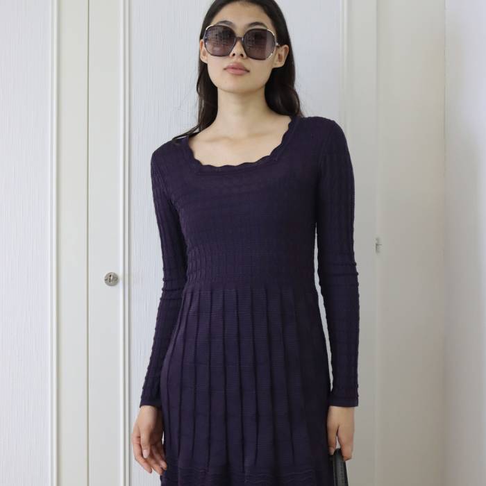 Purple wool dress Missoni