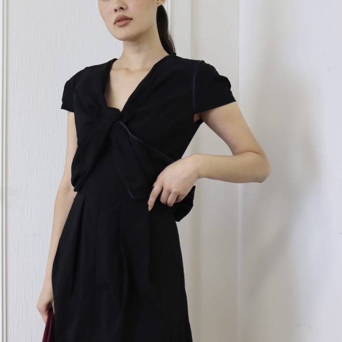 Black cotton dress Prada