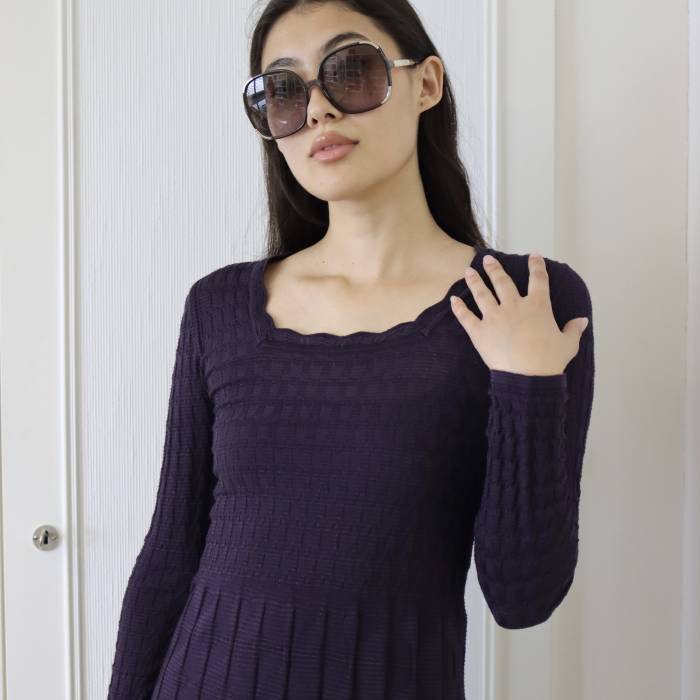 Purple wool dress Missoni