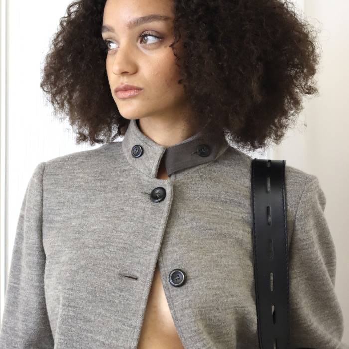 Grey wool and viscose jacket Cappellini