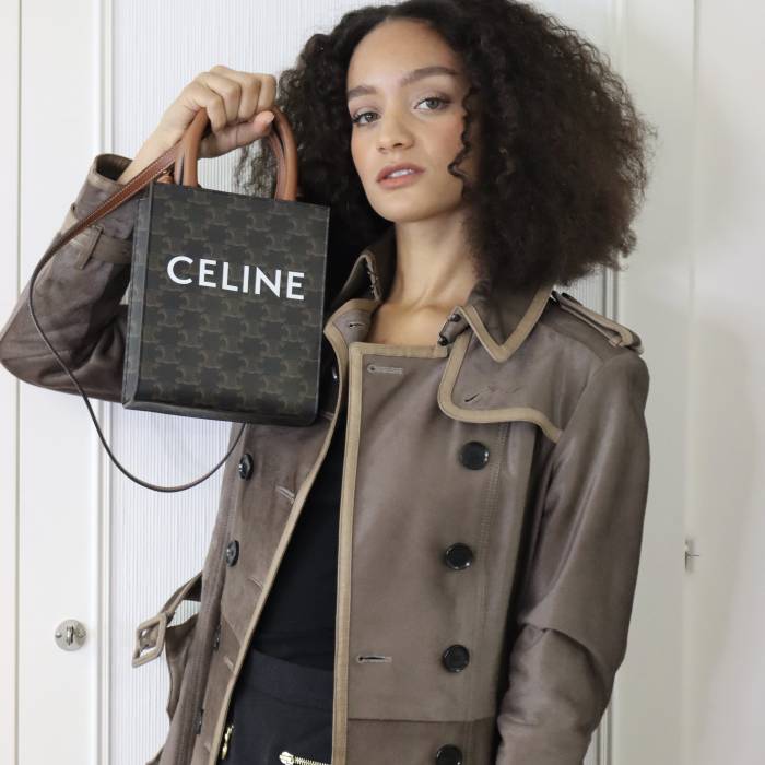 Triumph canvas upright bag Celine