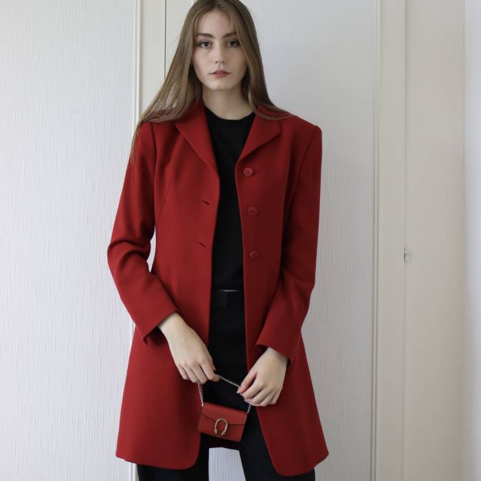 Classic red wool jacket Hermès