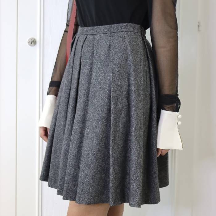 Gray pleated skirt Dior