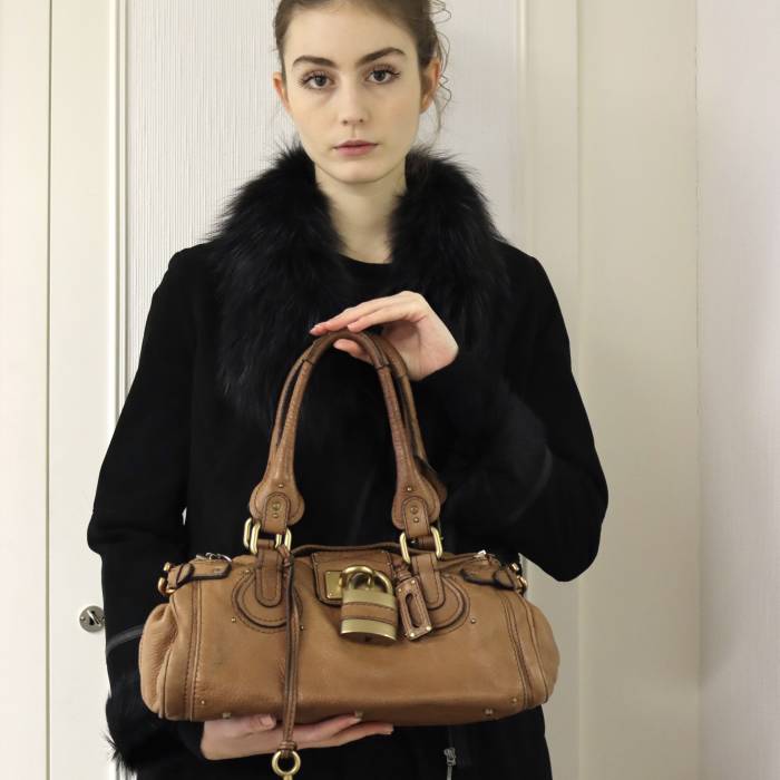 Camel leather bag Chloé