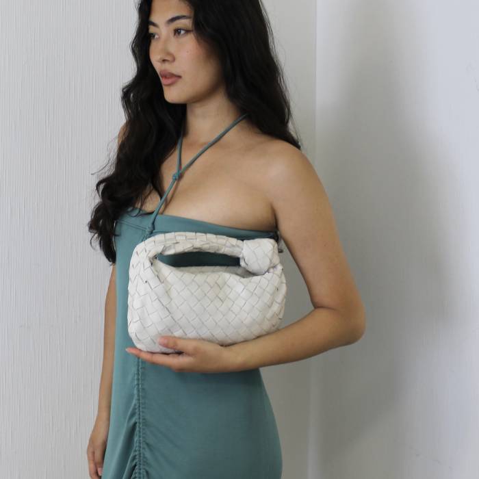 Sac Jodie Mini blanc Bottega Veneta