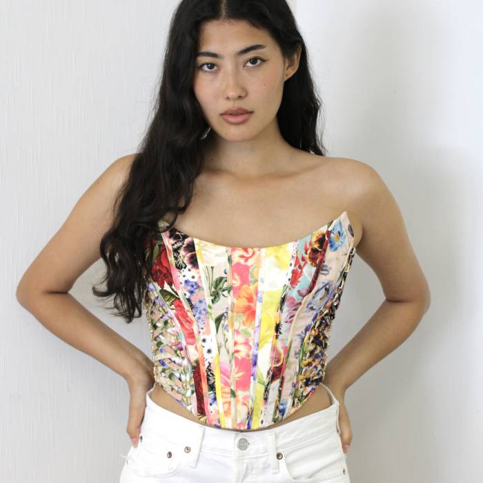 Floral print corset Zimmermann