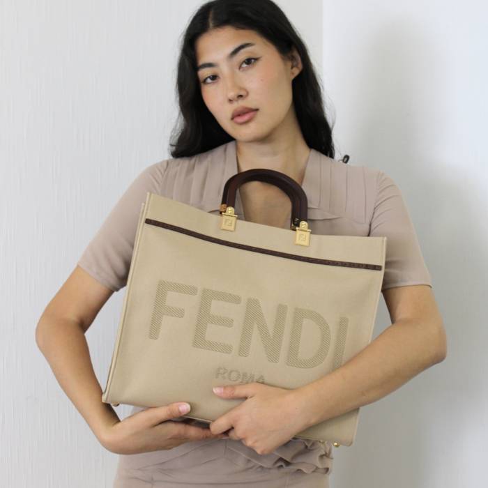 Sunshine Einkaufstasche beige Fendi